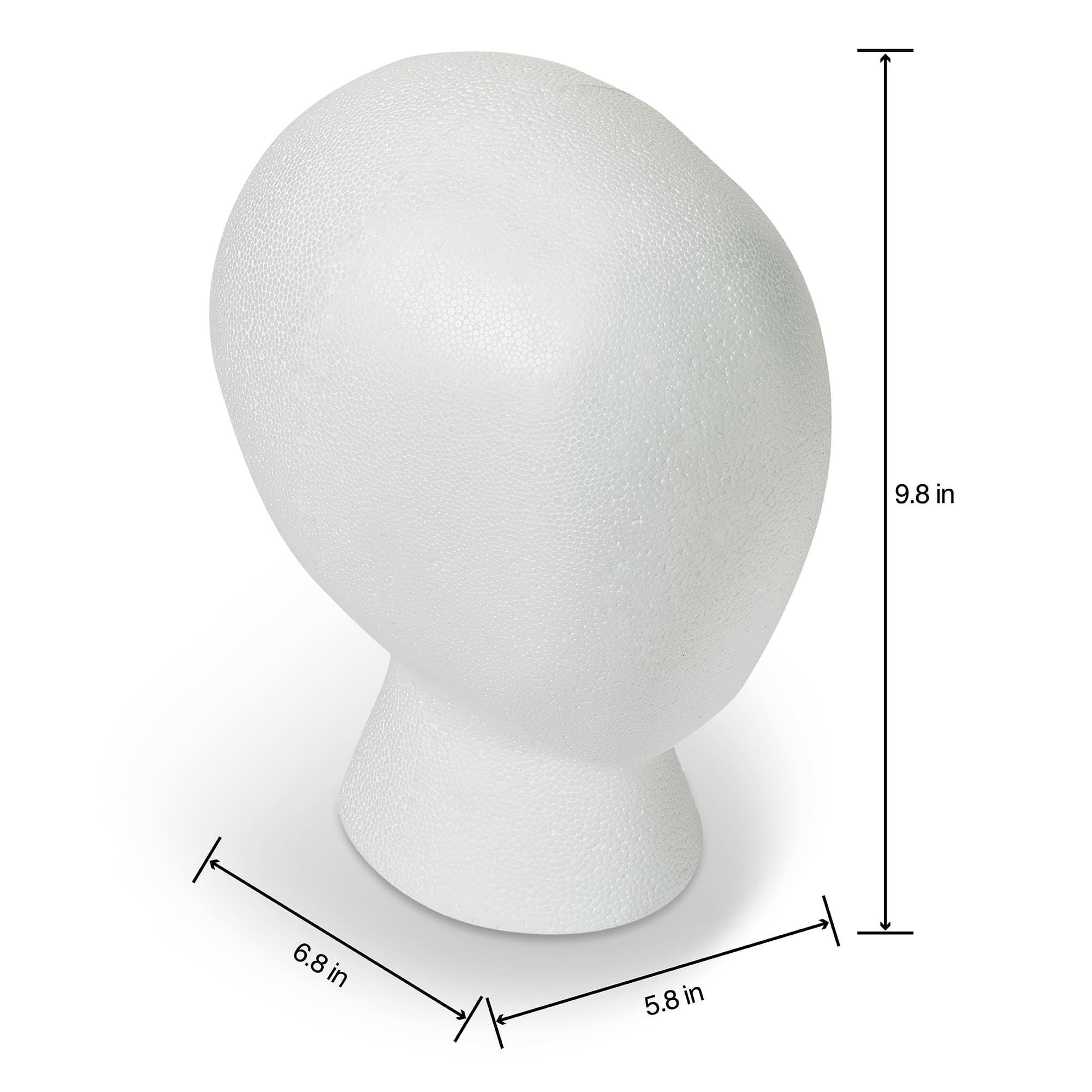 12 Pack: FloraCraft® SmoothFōM® White Foam Faceless Head